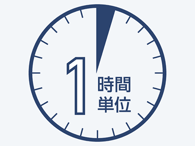 1時間単位